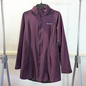 Women's Purple Columbia Full Length Jacket Size Medium
